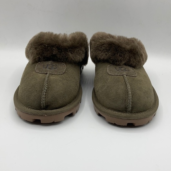 UGG Coquette Eucalyptus Spray Wool Suede Slipper - Picture 2 of 7